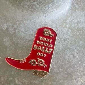 Red Boot Enamel Dolly Parton Pin Set